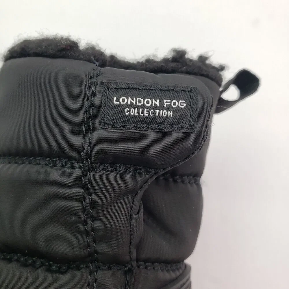 London Fog Collection Baby Toddler Size 5 Black Pull On Warm Winter Snow Boots